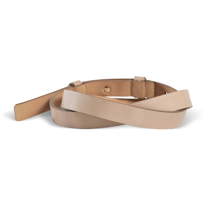 Womens Leather Belt | Pearl | Seashell