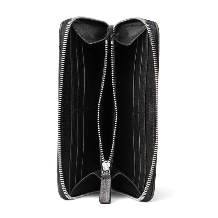 Leather Quilted Women's Wallet | Black | Sherry