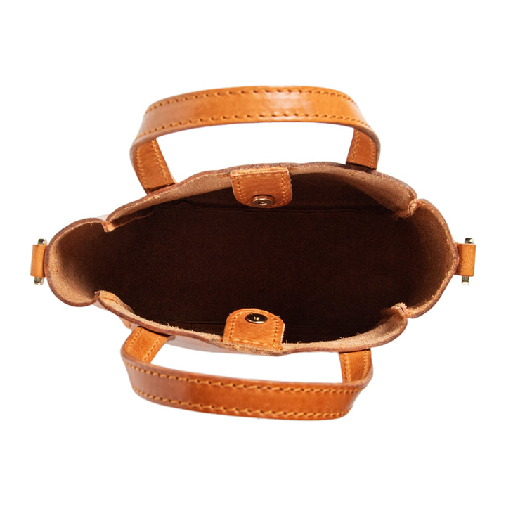 Bucky Italian | Crossbody Bag | Light Brown w/ Gold Hardware