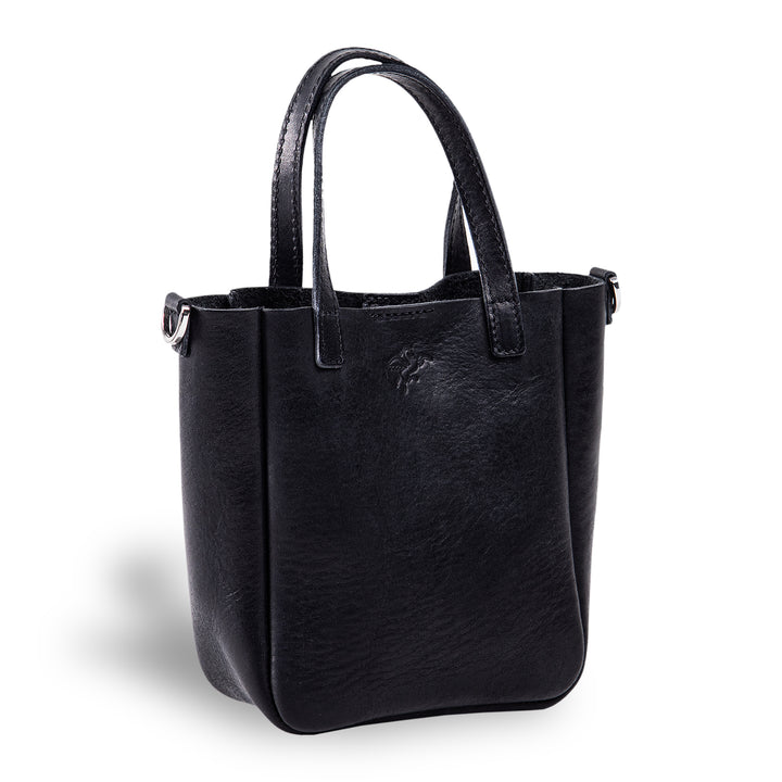 Bucky Italian | Crossbody Bag | Black w/ Nickel Hardware