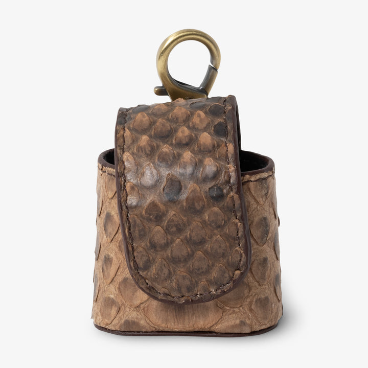 Coil | Python Leather Airpods Case | Dune
