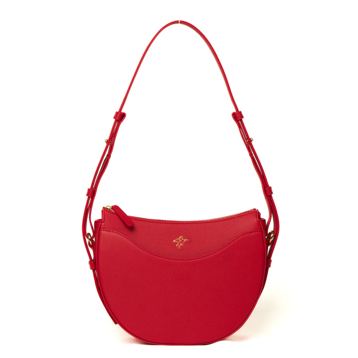 Luna | Pebbled Calf | Red