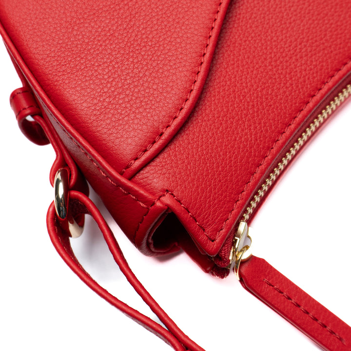 Luna | Pebbled Calf | Red