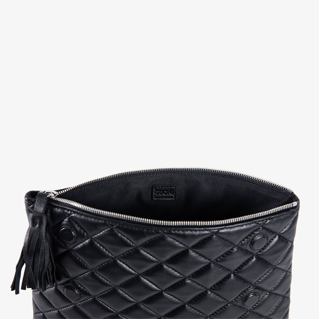 Sandy | Flap Clutch Handbag | Black