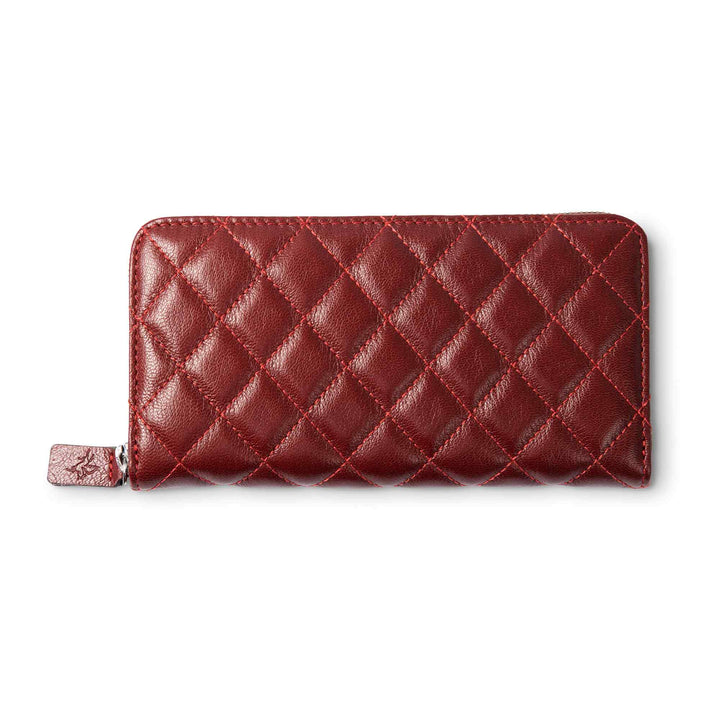 Leather Quilted Women's Wallet | Red | Sherry