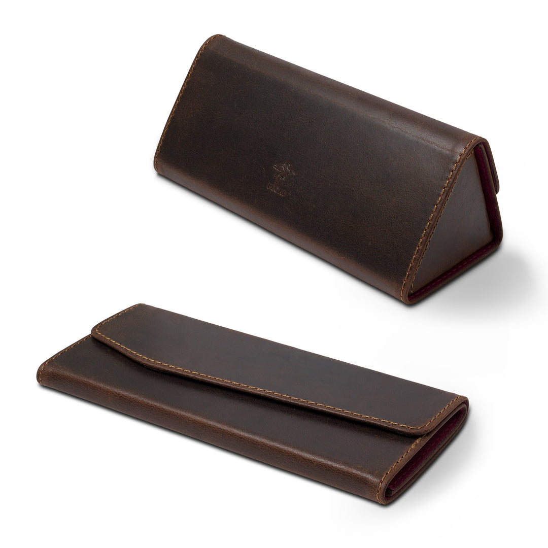 leather eyeglasses case