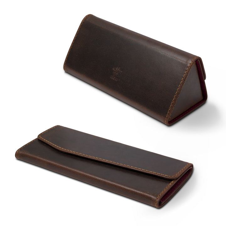 leather eyeglasses case