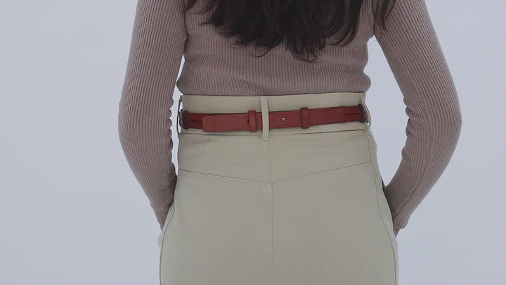 Womens Leather Belt | Margaret | Brown