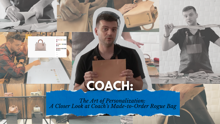 Leather expert Tanner Leatherstein dissects and reviews the Coach Made-to-Order Rogue bag, showcasing close-up details of its craftsmanship, leather quality, and design flaws.