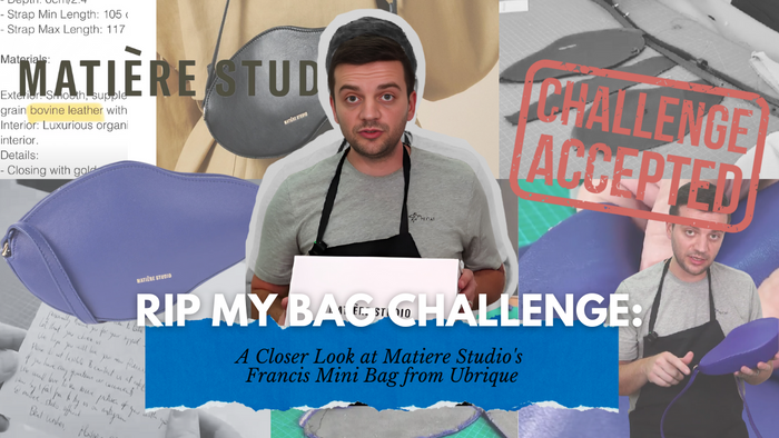 Matiere Studio's Francis Mini Bag Review by Tanner Leatherstein, Rip My Bag Challenge , Chopping Block
