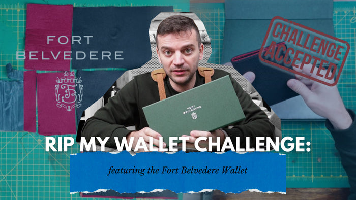 Tanner Leatherstein pointing forward with a skeptical look, layered over a chaotic Black Friday shopping scene with TVs in the background. Text reads: 