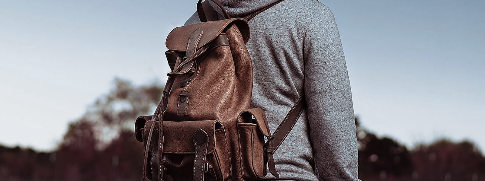 McHenry Leather Backpack Tobacco