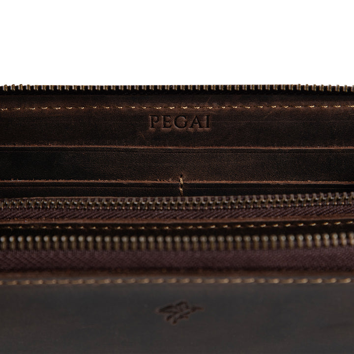 Leather Large Wallet | Chestnut Brown | Karla