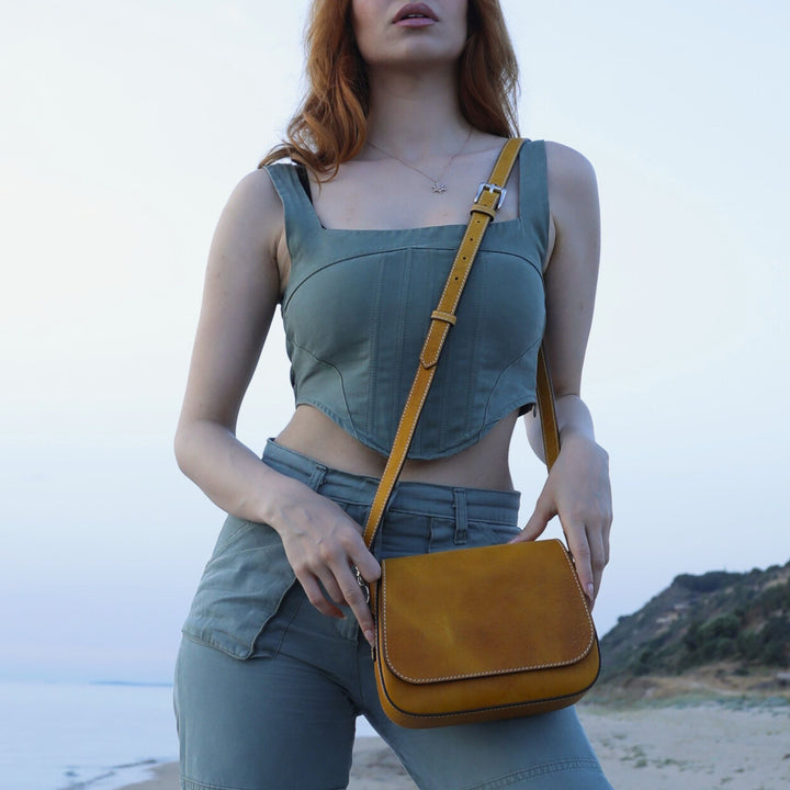 Hampton | Crossbody Bag | Moonstone w/ Nickel Hardware