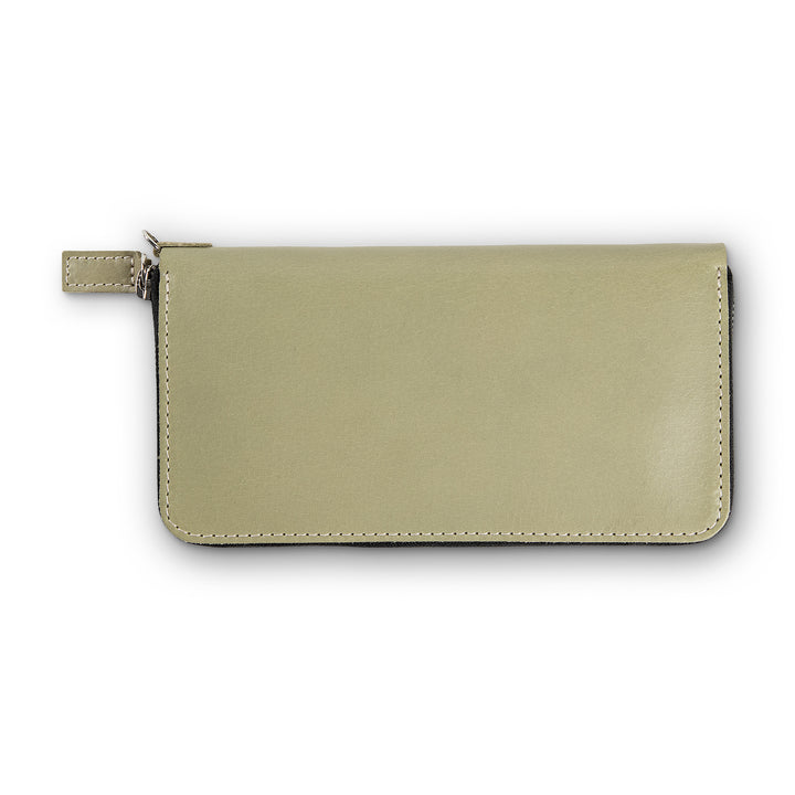 Leather Large Wallet | Aqua | Karla