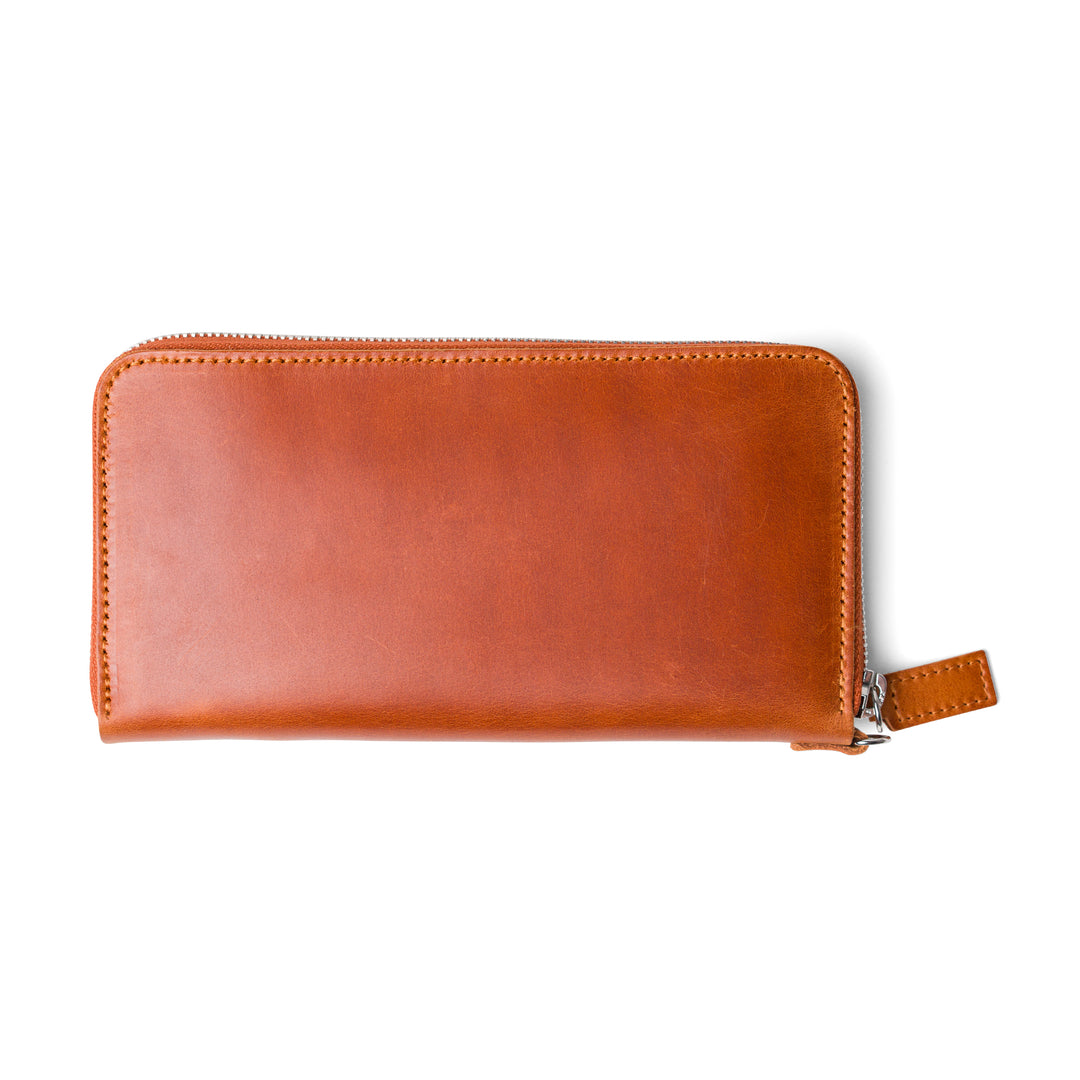 Leather Large Wallet | Whiskey | Karla