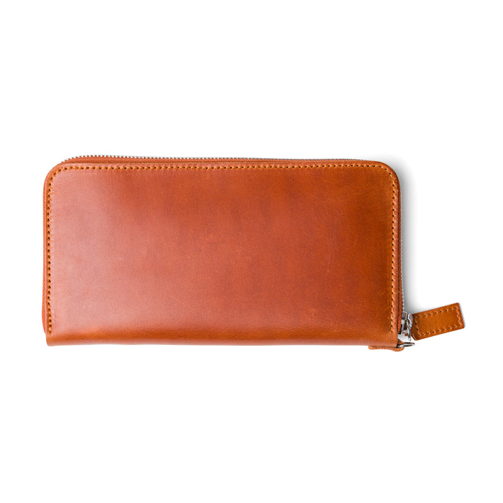 Leather Large Wallet | Whiskey | Karla