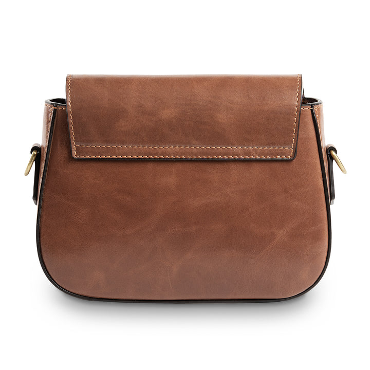 Hampton | Crossbody Bag | Tobacco w/ Antique Hardware