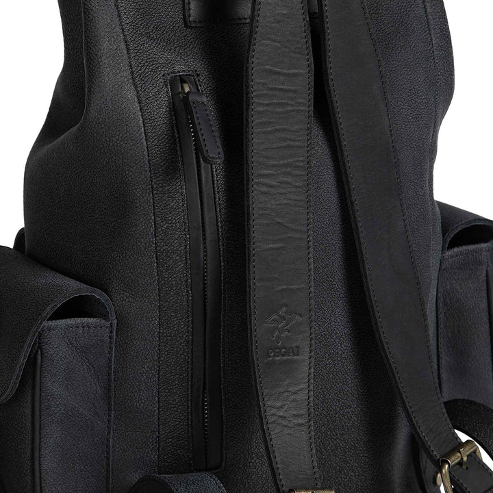 McHenry | Leather Backpack | Black