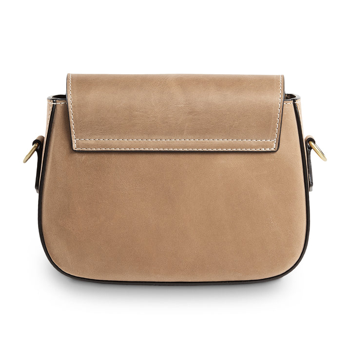 Hampton | Crossbody Bag | Tan w/ Antique Hardware