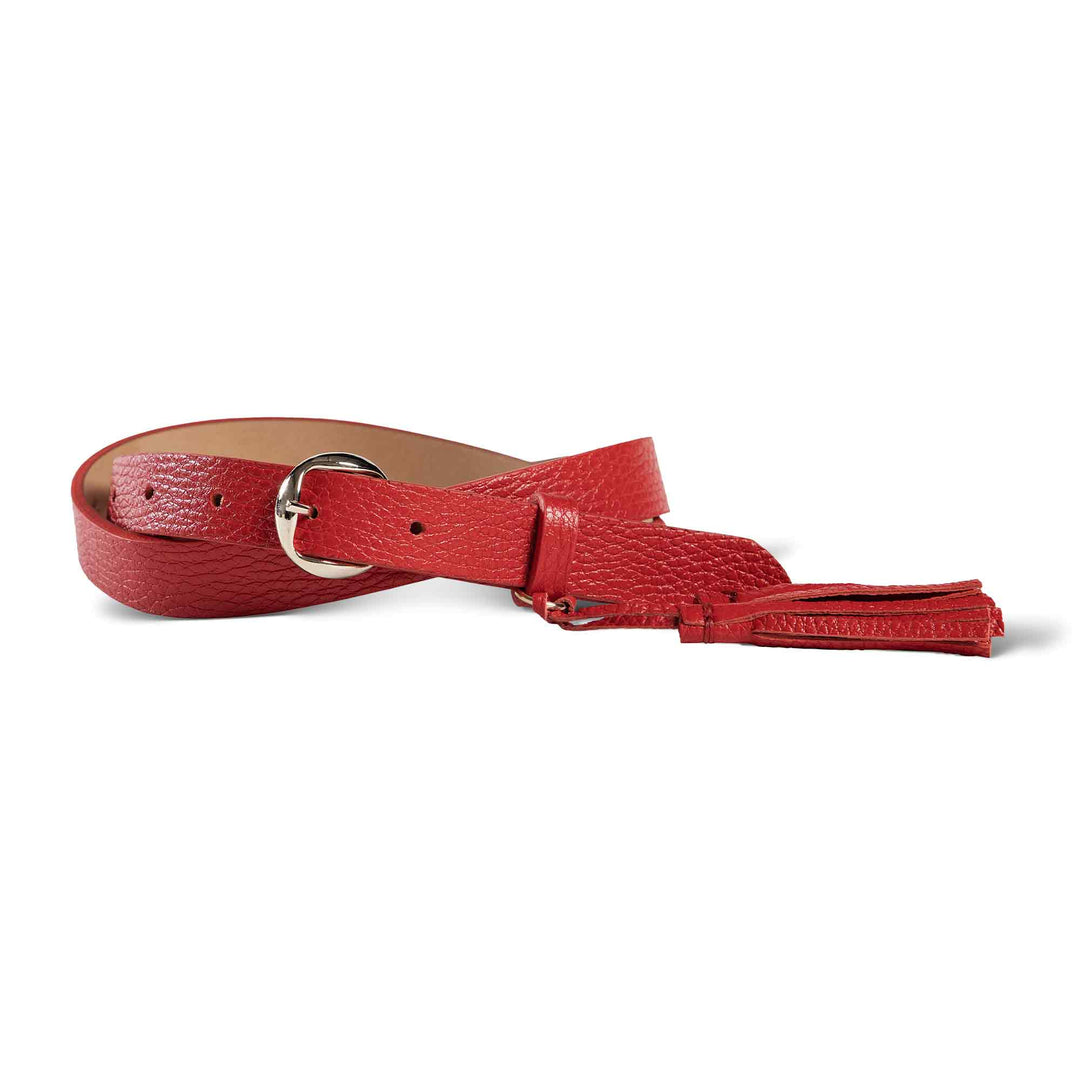 Womens Leather Belt | Melody | Cardinal