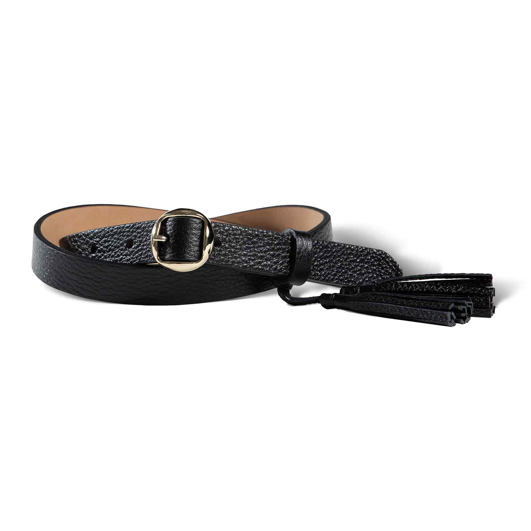 Womens Leather Belt | Melody | Raven