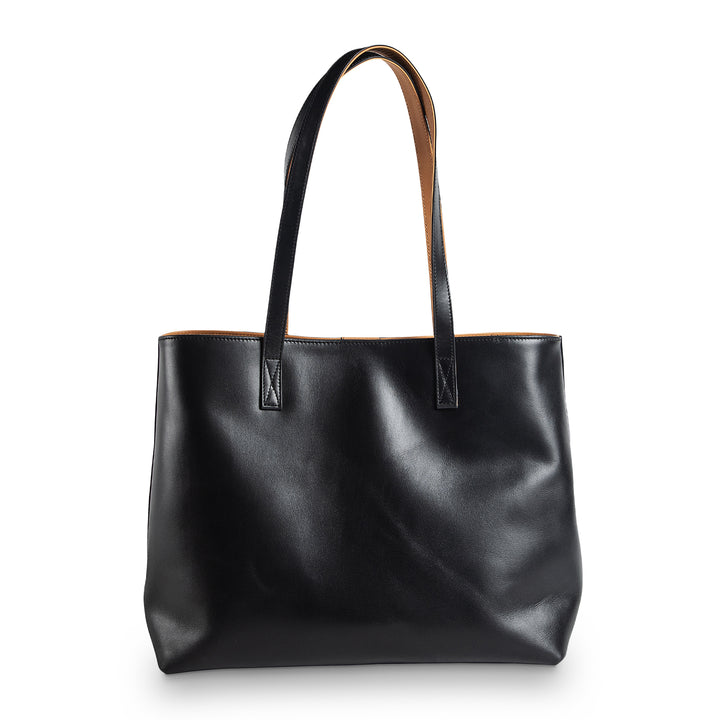 Leather Tote | Sharon | Black