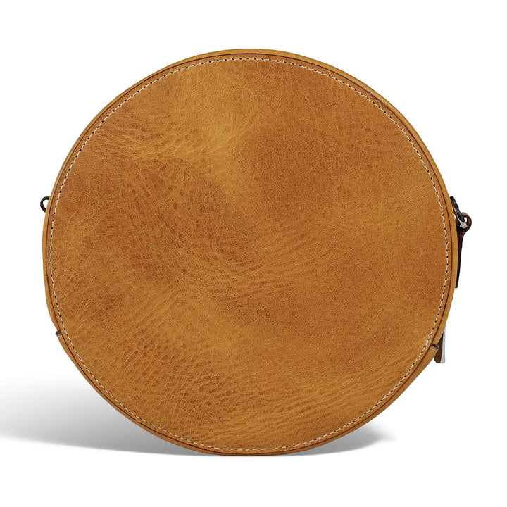 Roundy Circle | Crossbody Bag | Amber w/ Nickel Hardware