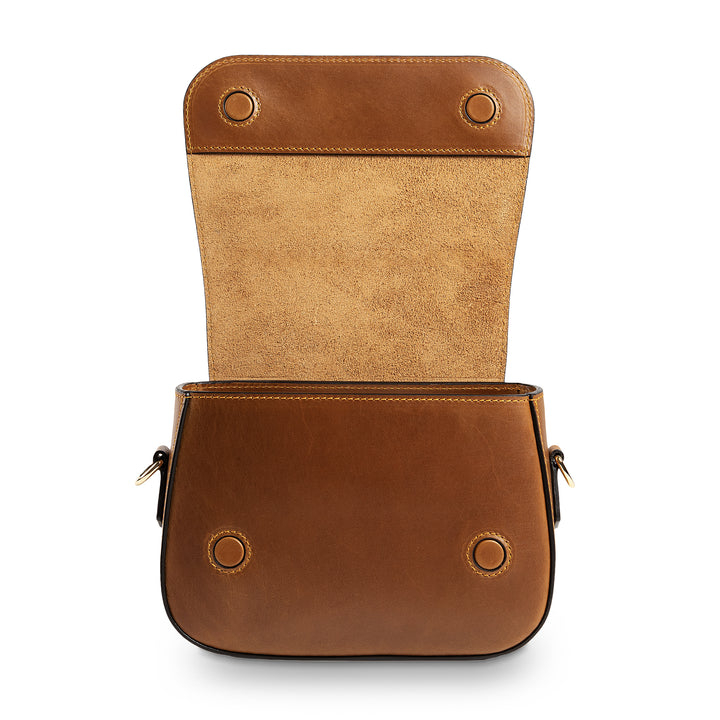 Hampton | Crossbody Bag | Mustard w/ Gold Hardware