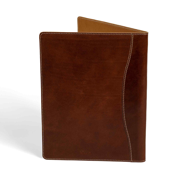 Marshall | Italian Leather Padfolio | Rum Brown