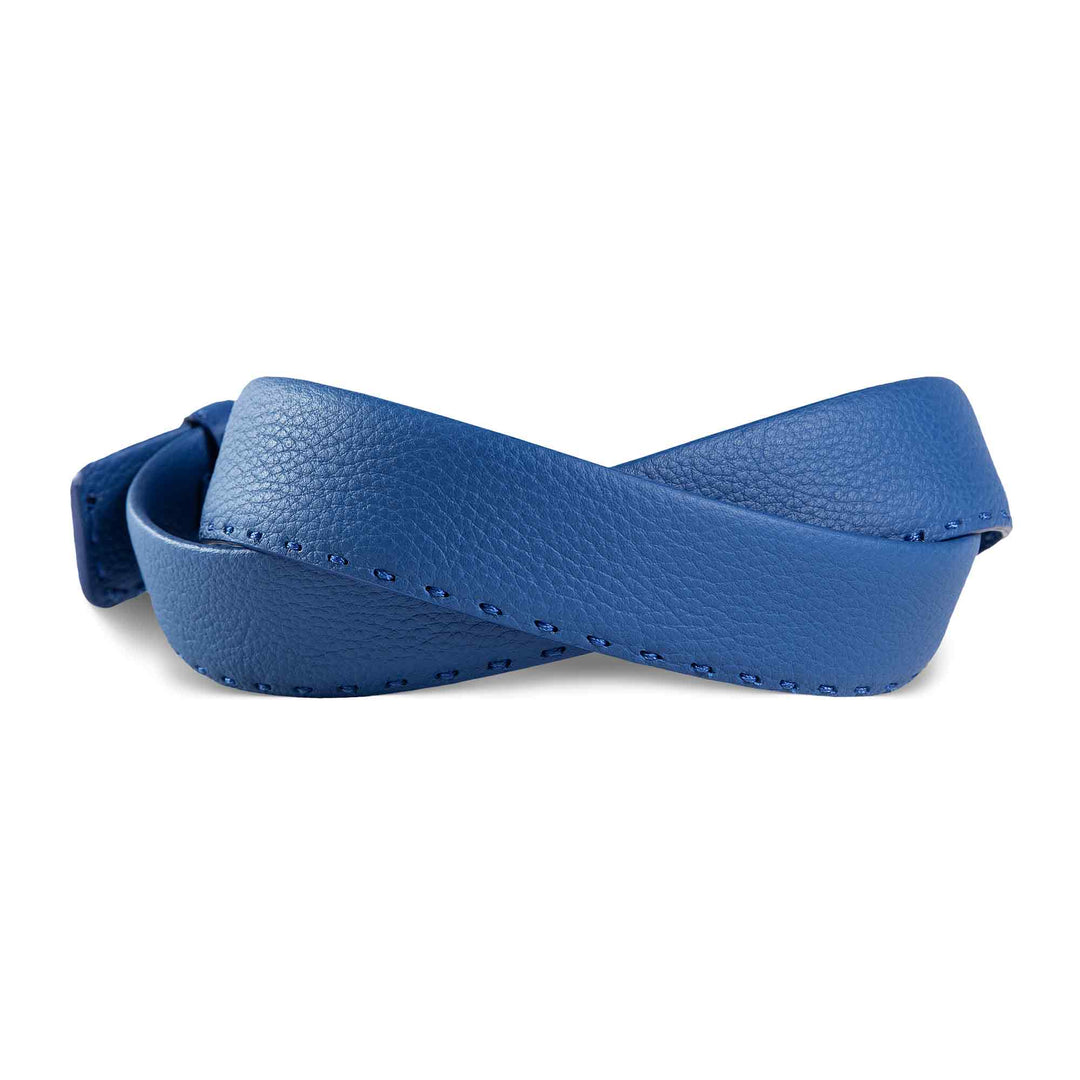 Mens Fashion Leather Belt | Sylvan | Cobalt