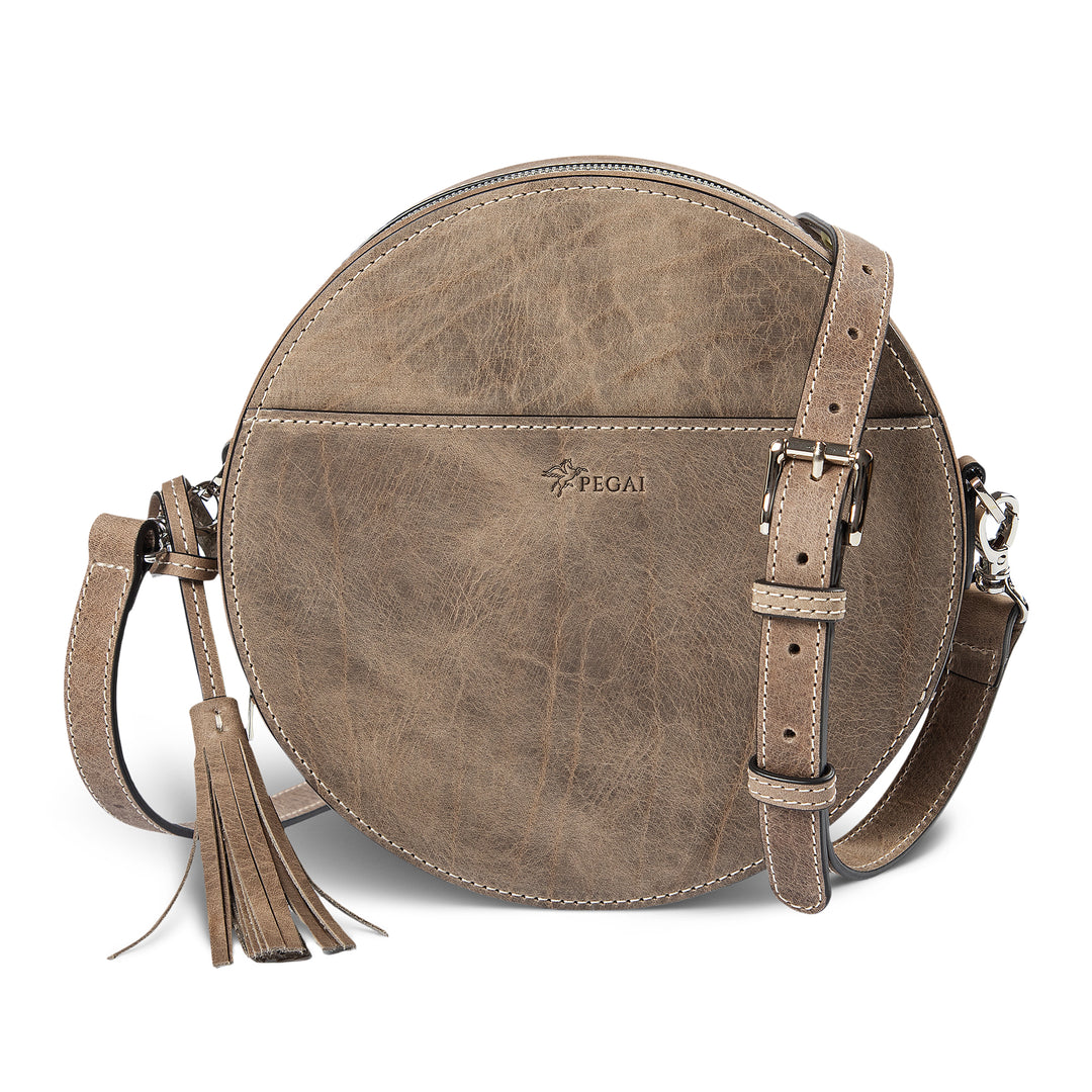 Circle | Crossbody Bag | Moonstone w/ Nickel Hardware