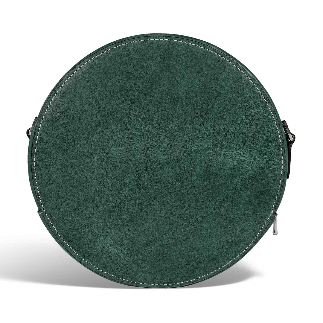 Circle | Crossbody Bag | Emerald w/ Nickel Hardware