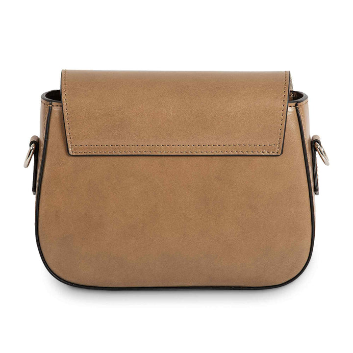 Hampton | Crossbody Bag | Cappuccino w/ Nickel Hardware