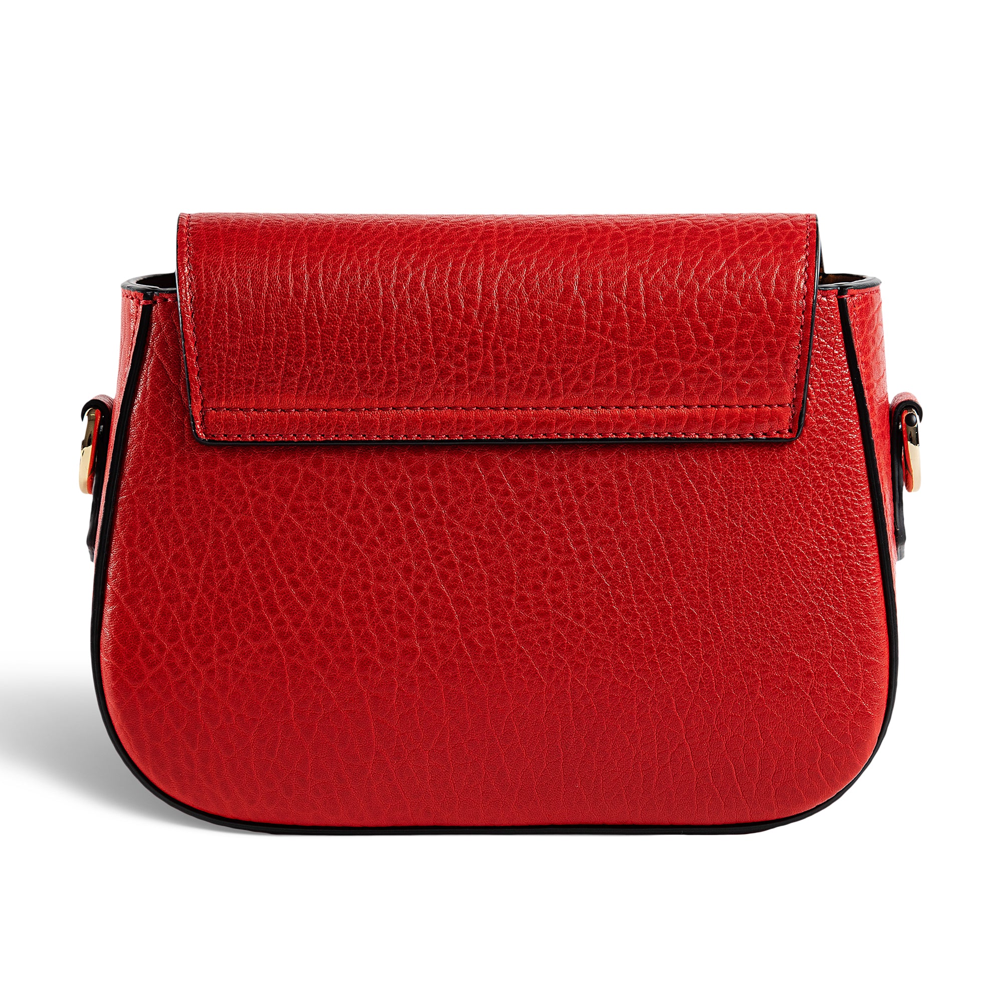 Guess Red Katey Logo Strip Crossbody Bag