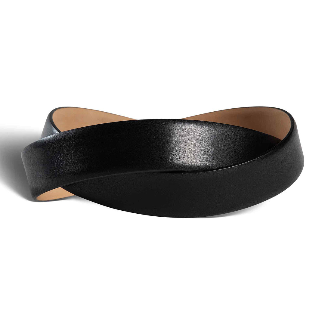 Mens Fashion Leather Belt | Akard | Black