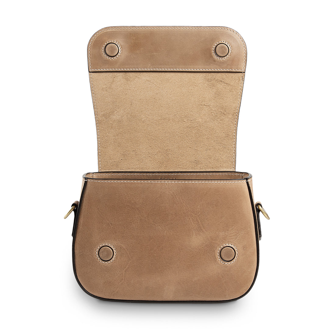 Hampton | Crossbody Bag | Tan w/ Antique Hardware