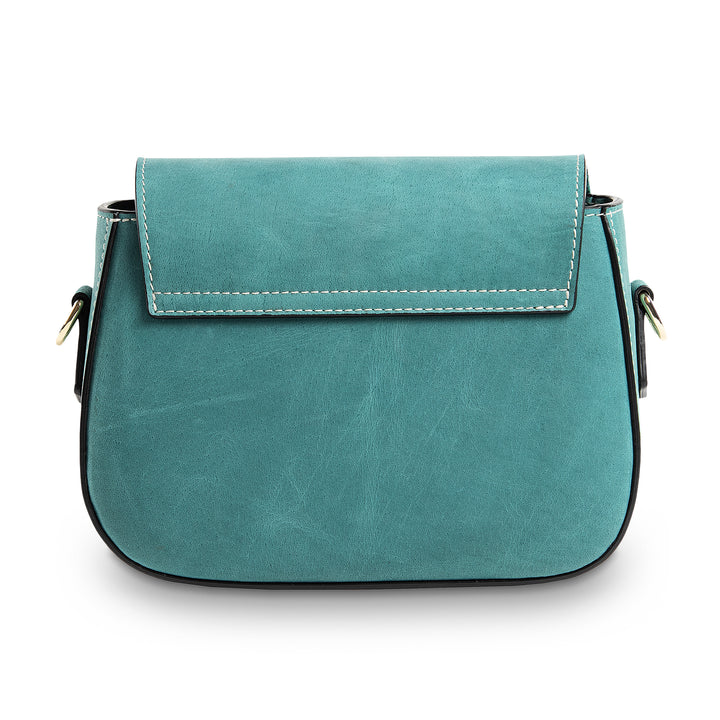 Hampton | Crossbody Bag | Turqoise w/ Gold Hardware