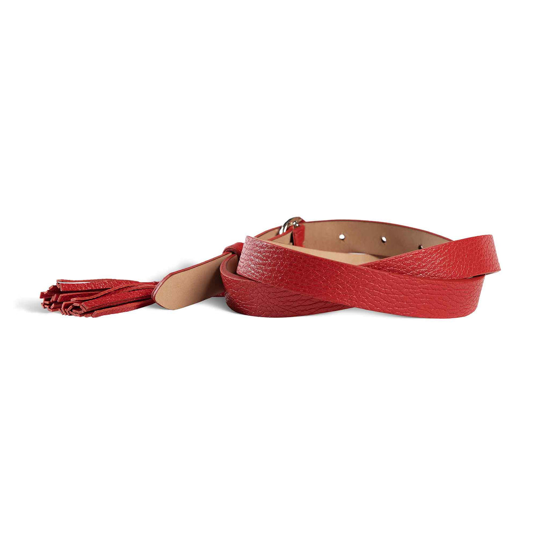 Womens Leather Belt | Melody | Cardinal