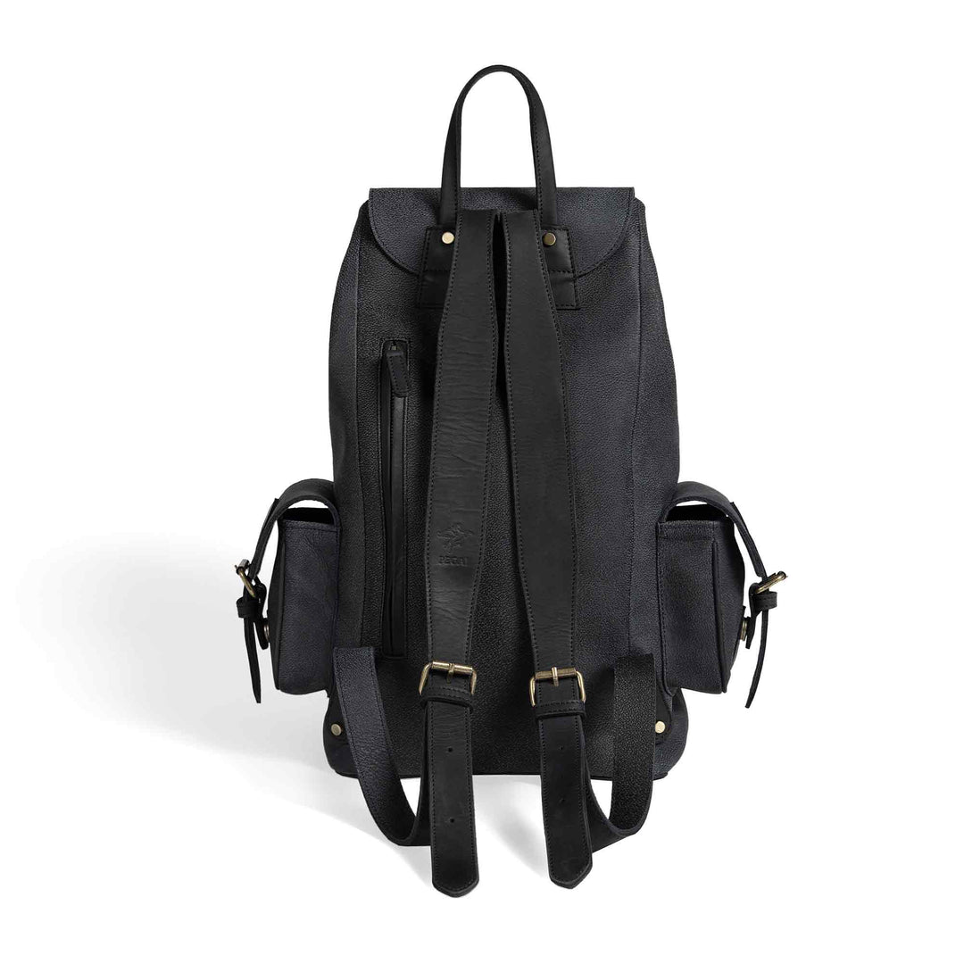 McHenry | Leather Backpack | Black