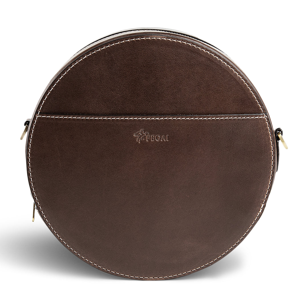 Circle | Crossbody Bag | Mocha w/ Antique Hardware