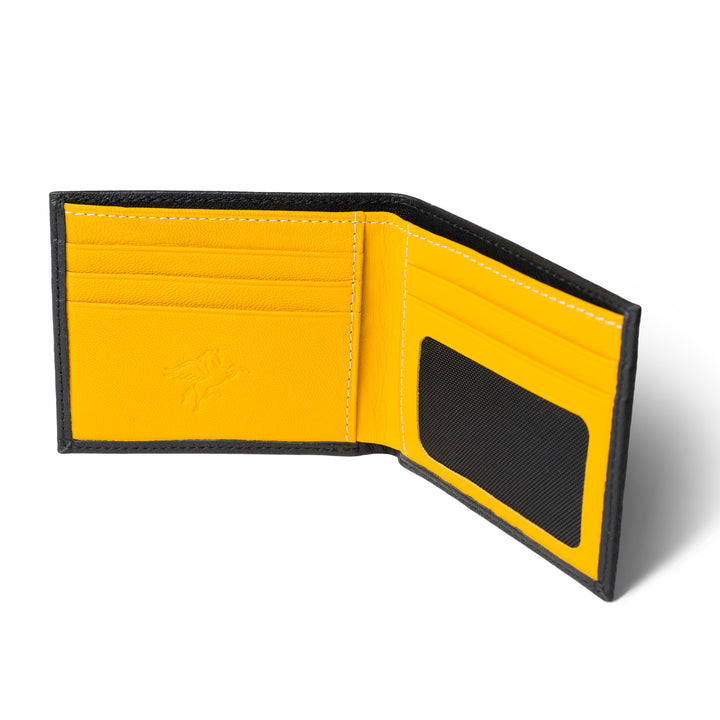 Leather Designer Wallet | Yellow | Edward