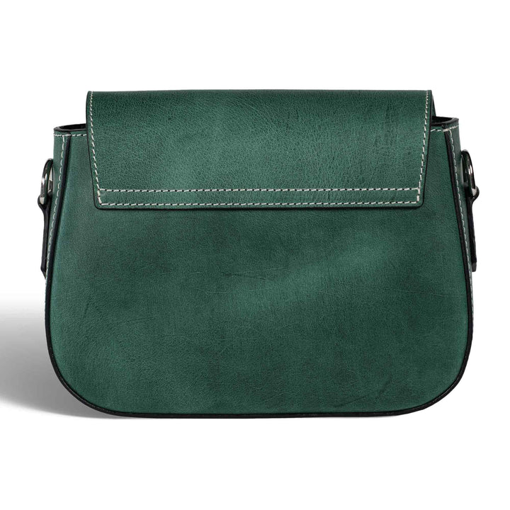 Hampton | Crossbody Bag | Emerald w/ Nickel Hardware