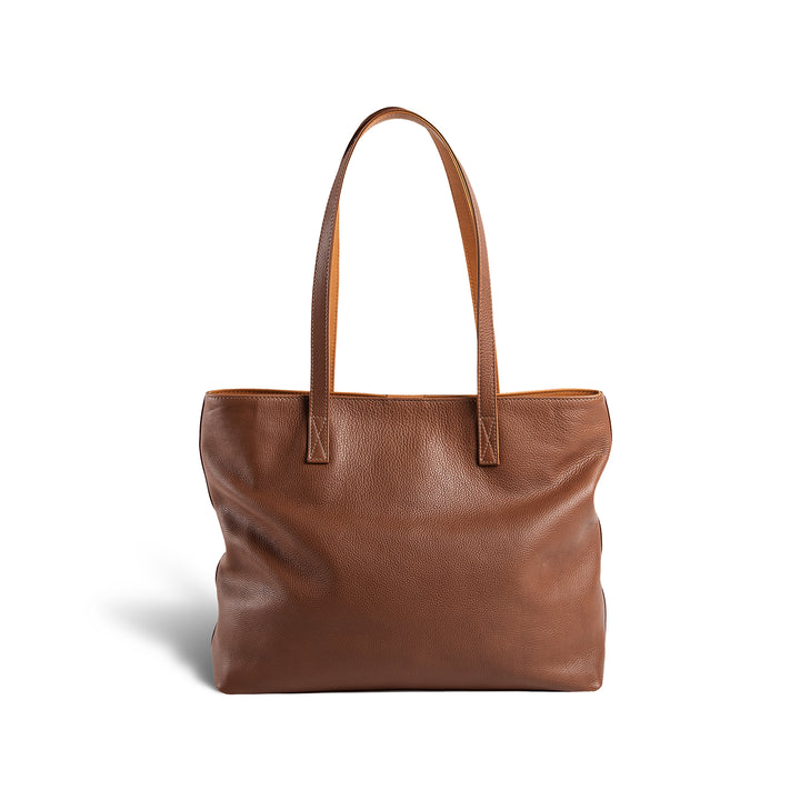 Leather Tote | Sharon | Brown