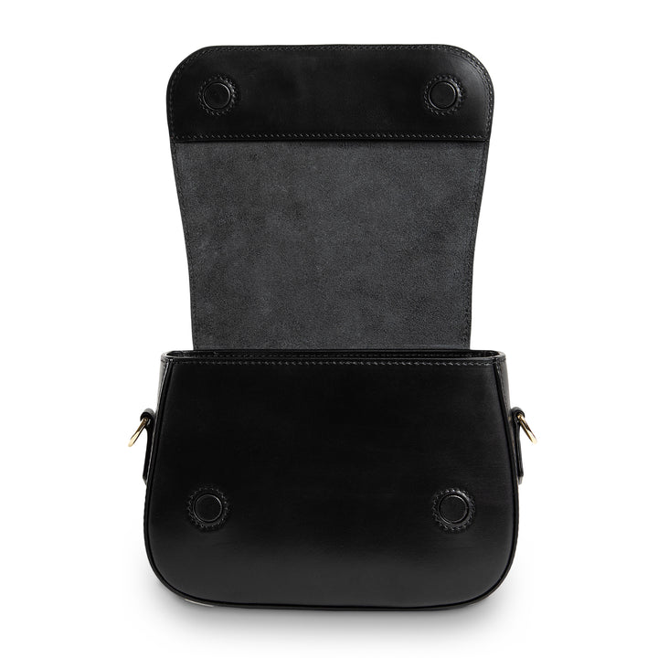 Hampton | Crossbody Bag | Dexios Black w/ Gold Hardware
