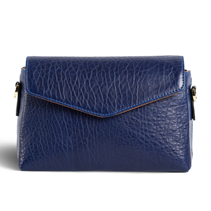 Helen | Crossbody Bag | Blue w/ Gold Hardware