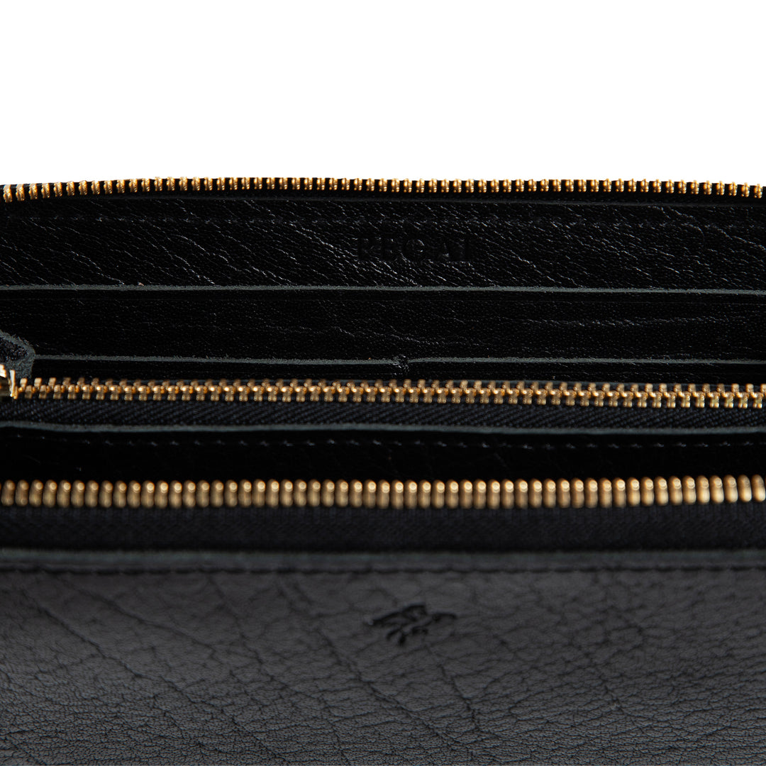 Leather Large Wallet | Proctus Black | Karla