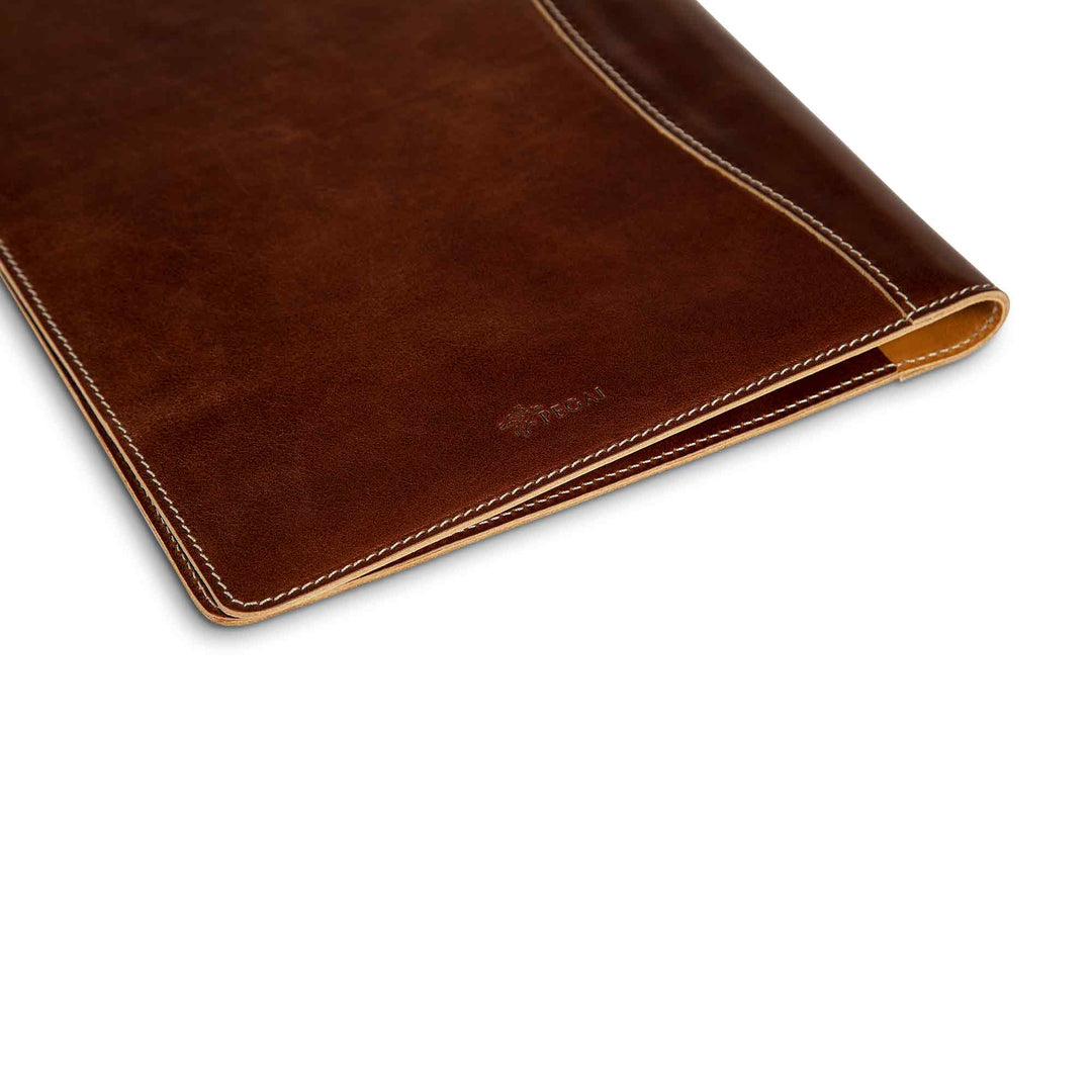 Marshall | Italian Leather Padfolio | Rum Brown