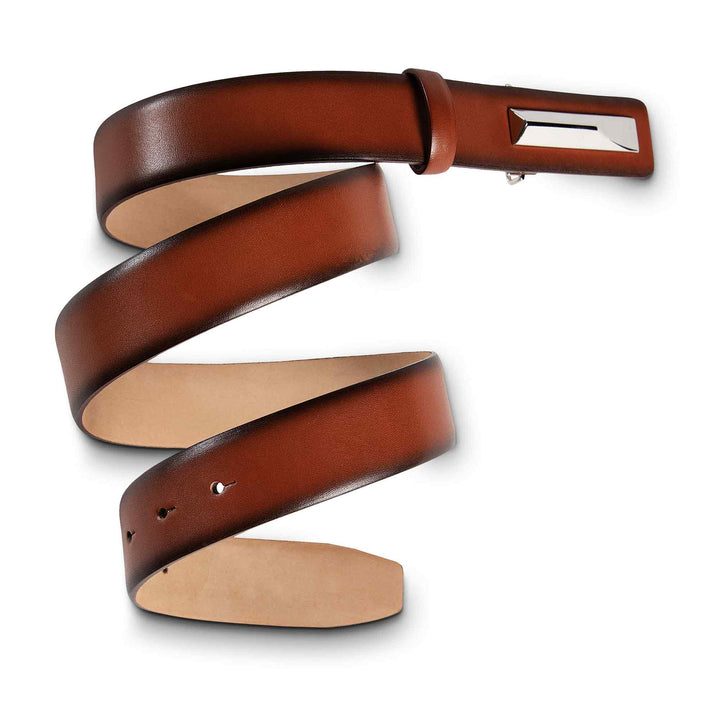 Mens Fashion Leather Belt | Akard | Brown