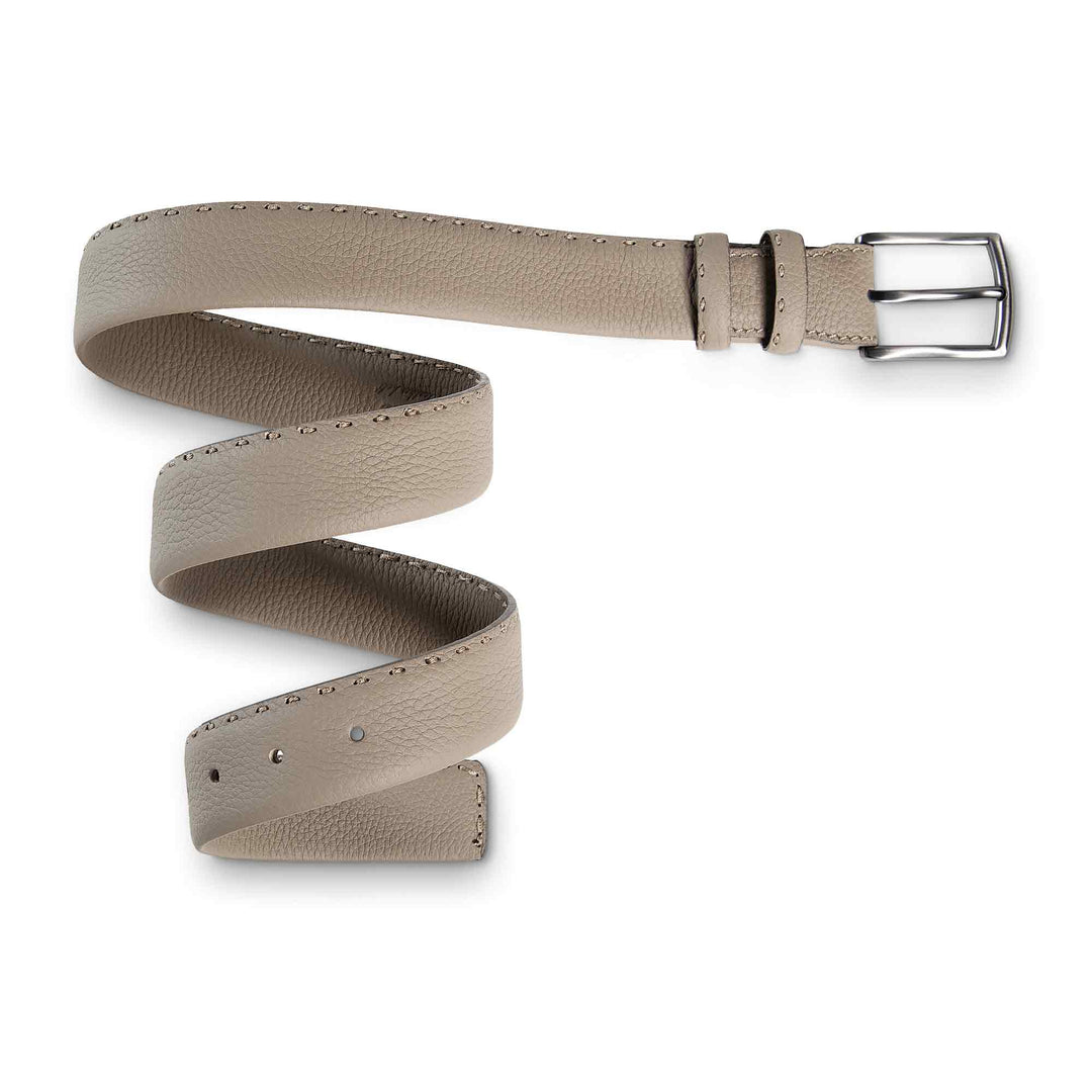 Mens Fashion Leather Belt | Sylvan | Ash